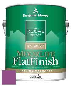 Benjamin Moore W105 Regal Select Exterior Paint-MoorLife Flat Finish краска цвет 2074-30 Twilight Magenta