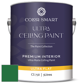 COLOR SMART CS 758 ULTRA CEILING PAINT ультраматовая краска цвет NCS S 3560-G10Y 