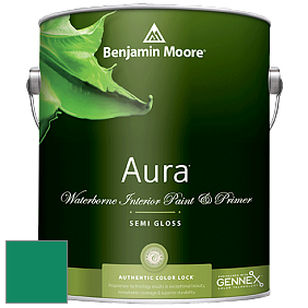 Benjamin Moore Aura 528 Waterborne Interior Semi-gloss Finish краска цвет 2044-20 Leprechaun