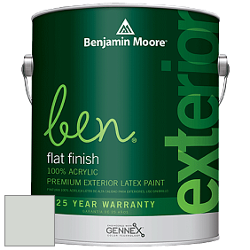Benjamin Moore Ben 541 Waterborne Exterior Flat Finish краска цвет 864 Oystershell