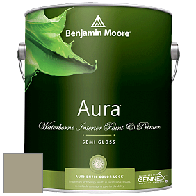 Benjamin Moore Aura 528 Waterborne Interior Semi-gloss Finish краска цвет 509 Cypress Green