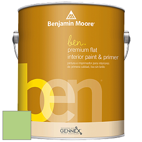 Benjamin Moore Ben W625 Premium Interior Latex Flat краска цвет 557 Leprechaun Green