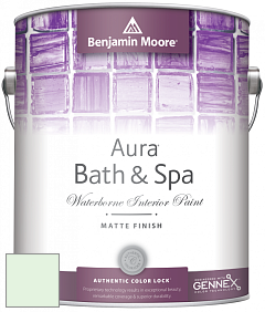 Benjamin Moore Aura 532 Bath & Spa Waterborne Interior Paint Matte Finish краска цвет 2033-70 Sweet Honeydew Melon