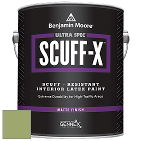 Benjamin Moore 484 Ultra Spec SCUFF-X Interior Matte Finish краска цвет 544 Kiwi