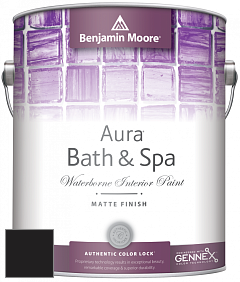 Benjamin Moore Aura 532 Bath & Spa Waterborne Interior Paint Matte Finish краска цвет RAL 8022 