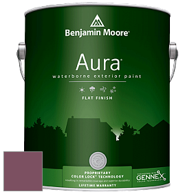 Benjamin Moore Aura 629 Waterborne Exterior Flat Finish краска цвет 1357 Bottle of BordÃ©aux
