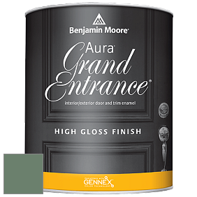 Benjamin Moore Aura 148 Grand Entrance High Gloss эмаль цвет 636 Willow Grove