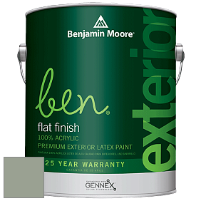 Benjamin Moore Ben 541 Waterborne Exterior Flat Finish краска цвет 460 Herb Bouquet