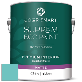 COLOR SMART CS 619 SUPREM ECO PAINT матовая краска цвет 732 Burbank Blue