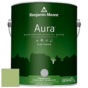 Benjamin Moore Aura 629 Waterborne Exterior Flat Finish краска цвет 426 Fresh Grass