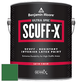 Benjamin Moore 486 Ultra Spec SCUFF-X Interior Satin Finish краска цвет 2037-10 Amazon Moss