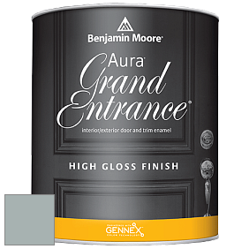 Benjamin Moore Aura 148 Grand Entrance High Gloss эмаль цвет 1586 Silver Mink