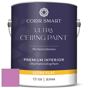 COLOR SMART CS 758 ULTRA CEILING PAINT ультраматовая краска цвет 2076-40 Raspberry Mousse