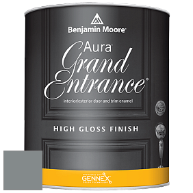Benjamin Moore Aura 148 Grand Entrance High Gloss эмаль цвет 1594 Shaker Gray