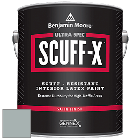 Benjamin Moore 486 Ultra Spec SCUFF-X Interior Satin Finish краска цвет 1586 Silver Mink
