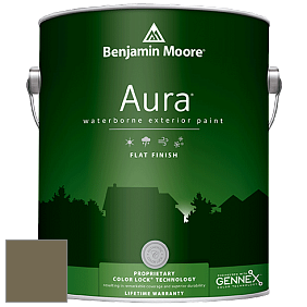 Benjamin Moore Aura 629 Waterborne Exterior Flat Finish краска цвет 518 Sterling Forest