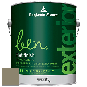 Benjamin Moore Ben 541 Waterborne Exterior Flat Finish краска цвет 1504 Passion Vine