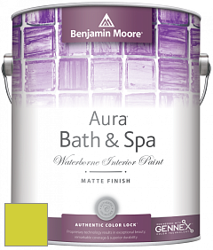 Benjamin Moore Aura 532 Bath & Spa Waterborne Interior Paint Matte Finish краска цвет NCS S 0570-G60Y 