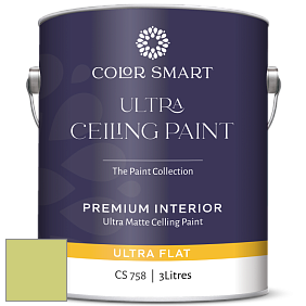 COLOR SMART CS 758 ULTRA CEILING PAINT ультраматовая краска цвет NCS S 1040-G60Y 