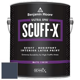 Benjamin Moore 484 Ultra Spec SCUFF-X Interior Matte Finish краска цвет 2061-10 Deep Royal