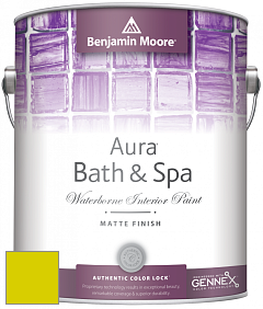Benjamin Moore Aura 532 Bath & Spa Waterborne Interior Paint Matte Finish краска цвет 2025-30 New Lime