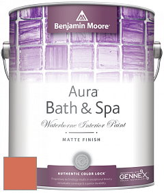 Benjamin Moore Aura 532 Bath & Spa Waterborne Interior Paint Matte Finish краска цвет 2169-30 Oriole