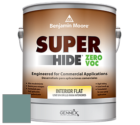 Benjamin Moore 355 Super Hide Zero Voc Interior Flat краска цвет 712 Fort Pierce Green
