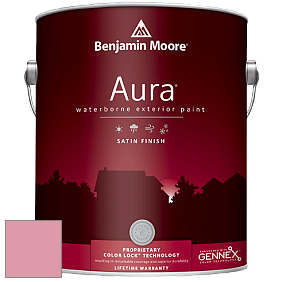 Benjamin Moore Aura 631 Waterborne Exterior Satin Finish краска цвет 1340 Pink Ribbon