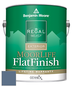 Benjamin Moore W105 Regal Select Exterior Paint-MoorLife Flat Finish краска цвет 832 Blue Heron