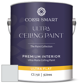COLOR SMART CS 758 ULTRA CEILING PAINT ультраматовая краска цвет 2121-50 Iced Cube Silver