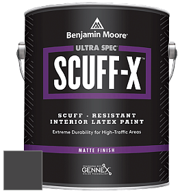Benjamin Moore 484 Ultra Spec SCUFF-X Interior Matte Finish краска цвет 2118-10 Universal Black