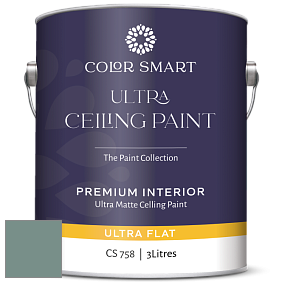 COLOR SMART CS 758 ULTRA CEILING PAINT ультраматовая краска цвет 691 Dartsmouth Green