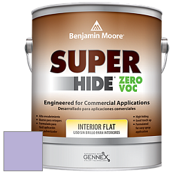 Benjamin Moore 355 Super Hide Zero Voc Interior Flat краска цвет 1396 Heather Plum