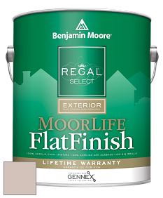 Benjamin Moore W105 Regal Select Exterior Paint-MoorLife Flat Finish краска цвет 1010 Rose Dust