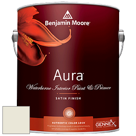 Benjamin Moore Aura 526 Waterborne Interior Satin Finish покрытие цвет 936 Meadow Mist