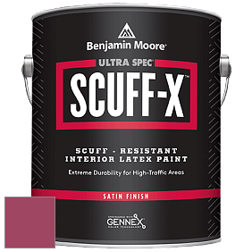 Benjamin Moore 486 Ultra Spec SCUFF-X Interior Satin Finish краска цвет 2078-20 Raspberry Glaze