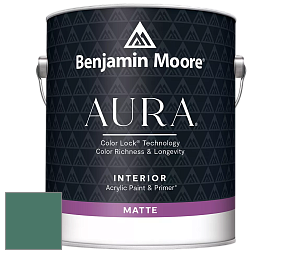 Benjamin Moore Aura 522 Interior Paint - Matte краска цвет 643 Steamed Spinach