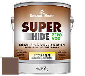 Benjamin Moore 355 Super Hide Zero Voc Interior Flat краска цвет 2097-30 Hedgehog Brown