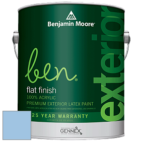 Benjamin Moore Ben 541 Waterborne Exterior Flat Finish краска цвет 815 Swiss Blue