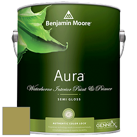 Benjamin Moore Aura 528 Waterborne Interior Semi-gloss Finish краска цвет 2147-30 JalapeÃ±o Pepper