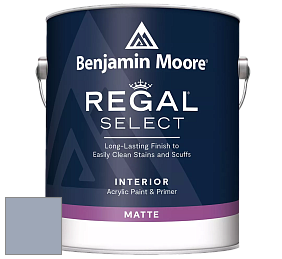 Benjamin Moore 548 IRegal Select Interior Paint - Matte краска цвет 1439 Yukon Sky
