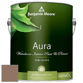 Benjamin Moore Aura 528 Waterborne Interior Semi-gloss Finish краска цвет 1028 Spanish Brown