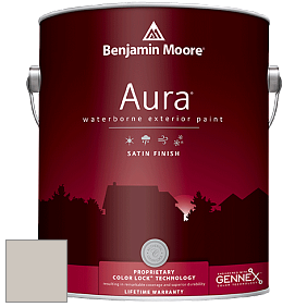 Benjamin Moore Aura 631 Waterborne Exterior Satin Finish краска цвет 860 Apparition
