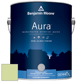 Benjamin Moore Aura 632 Waterborne Exterior Semi-Gloss Finish краска цвет 2029-50 Potpourri Green