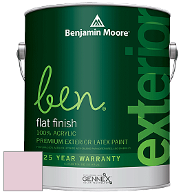 Benjamin Moore Ben 541 Waterborne Exterior Flat Finish краска цвет 1360 Misty Rose
