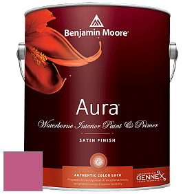 Benjamin Moore Aura 526 Waterborne Interior Satin Finish покрытие цвет 1348 Razzle Dazzle