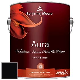 Benjamin Moore Aura 526 Waterborne Interior Satin Finish покрытие цвет RAL 9005 