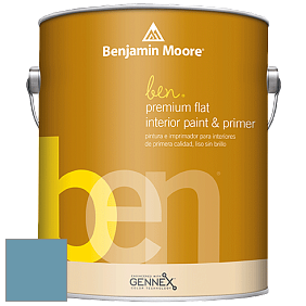 Benjamin Moore Ben W625 Premium Interior Latex Flat краска цвет NCS S 3030-B 