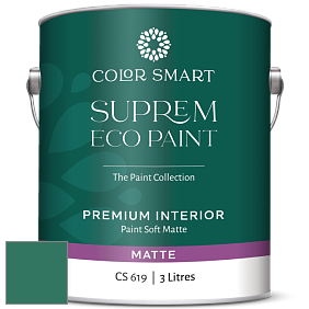 COLOR SMART CS 619 SUPREM ECO PAINT матовая краска цвет RAL 6000 