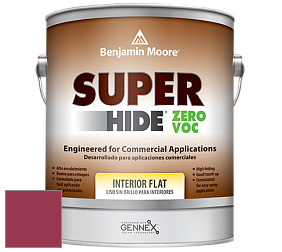 Benjamin Moore 355 Super Hide Zero Voc Interior Flat краска цвет 2079-10 Candy Cane Red